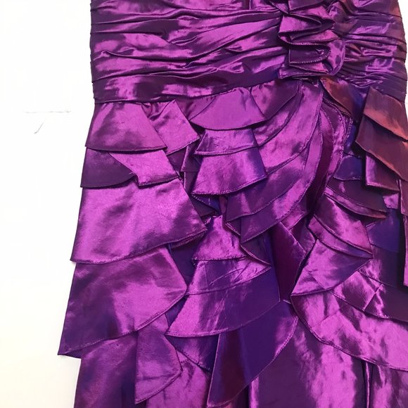 NWT ANNY LEE Open Leg Sweetheart Neckline Mermaid Prom Formal Gown, L,XL,Purple - Picture 5 of 9